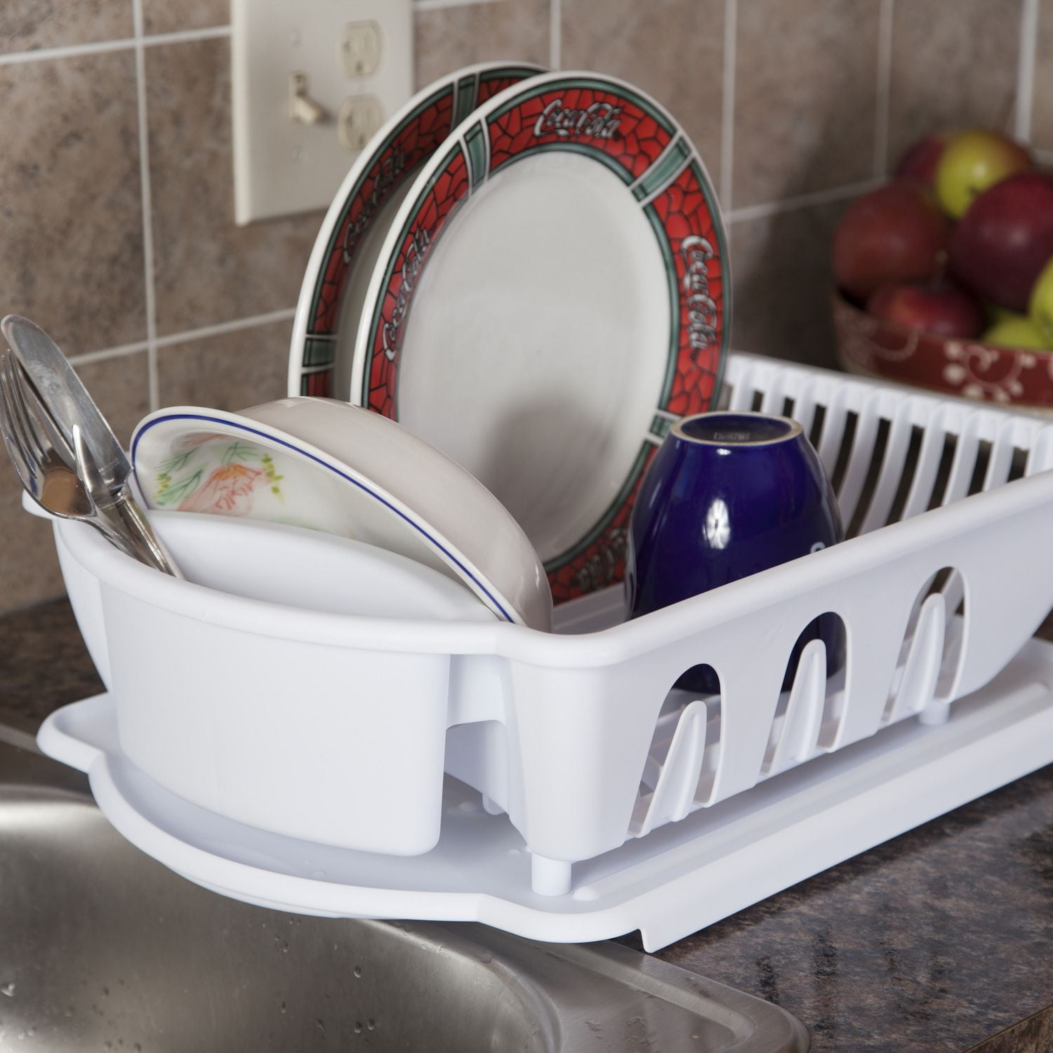 Sterilite 2 Piece White Sink Set