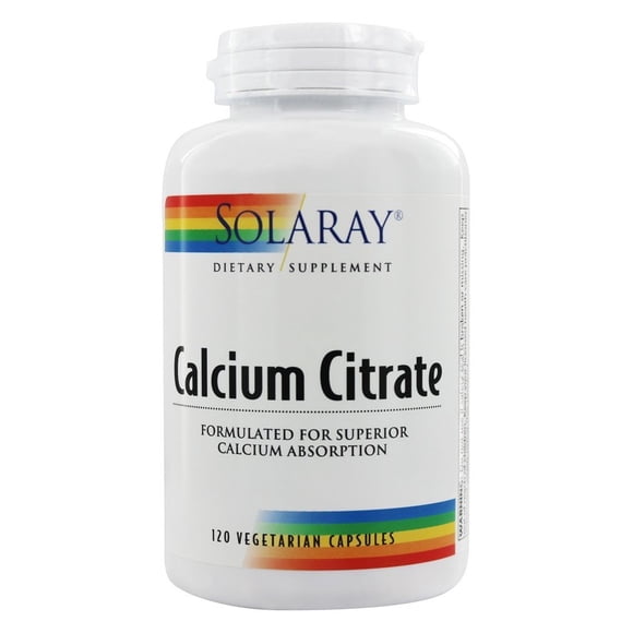 Solaray - Calcium Citrate 1000 mg. - 120 Capsules