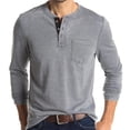 thumbnail image 1 of KIHOUT Spring Winter Sweatshirts for Men, Men Long-Sleeve Beefy Muscle Basic Solid Pure Color Blouse Tee Shirt Top Long Sleeve Round-Neck Blouses &, Size S-2XL, 1 of 5