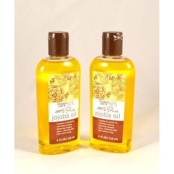 Trader Joes 100% Pure Spa Jojoba Oil - Cruelty Free - Two. 4-Oz bottles
