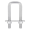 thumbnail image 1 of Unique Bargains Square U-Bolts 2 Sets 27mm Inner Width 75mm Length M8 304 Stainless Steel U Clamp Bolt, 1 of 5