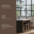 thumbnail image 2 of Maven Lane Eva Counter Stool in Walnut Finish with Marksman Saddle Vegan Leather, 2 of 6
