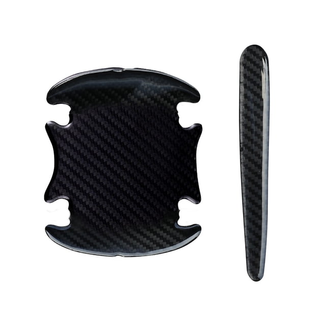 Rbaofujie Film de Protection pour Poignée de Porte de Voiture Réfléchissant Autocollant de Protection de Bol de Porte Invisible Autocollant de Poignée de Porte en Fibre de Carbone Autocollant de Peinture Anti-Rayures