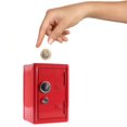 thumbnail image 2 of CHUANK Kids Bank Locker Safe With Key And Single Digit Lock  Metal Money Safe  Mini Password Cash Paper Money Savings Box Gift For Kids Boys And Girls, 2 of 6