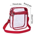 thumbnail image 2 of Clear Stadium Bags Approved, Usavan PVC Transparent Chest Bag Large Capacity, Thick Sturdy Material with Front Pocket Crossbody Storage Bag for Travel Sports Events, 2 of 2