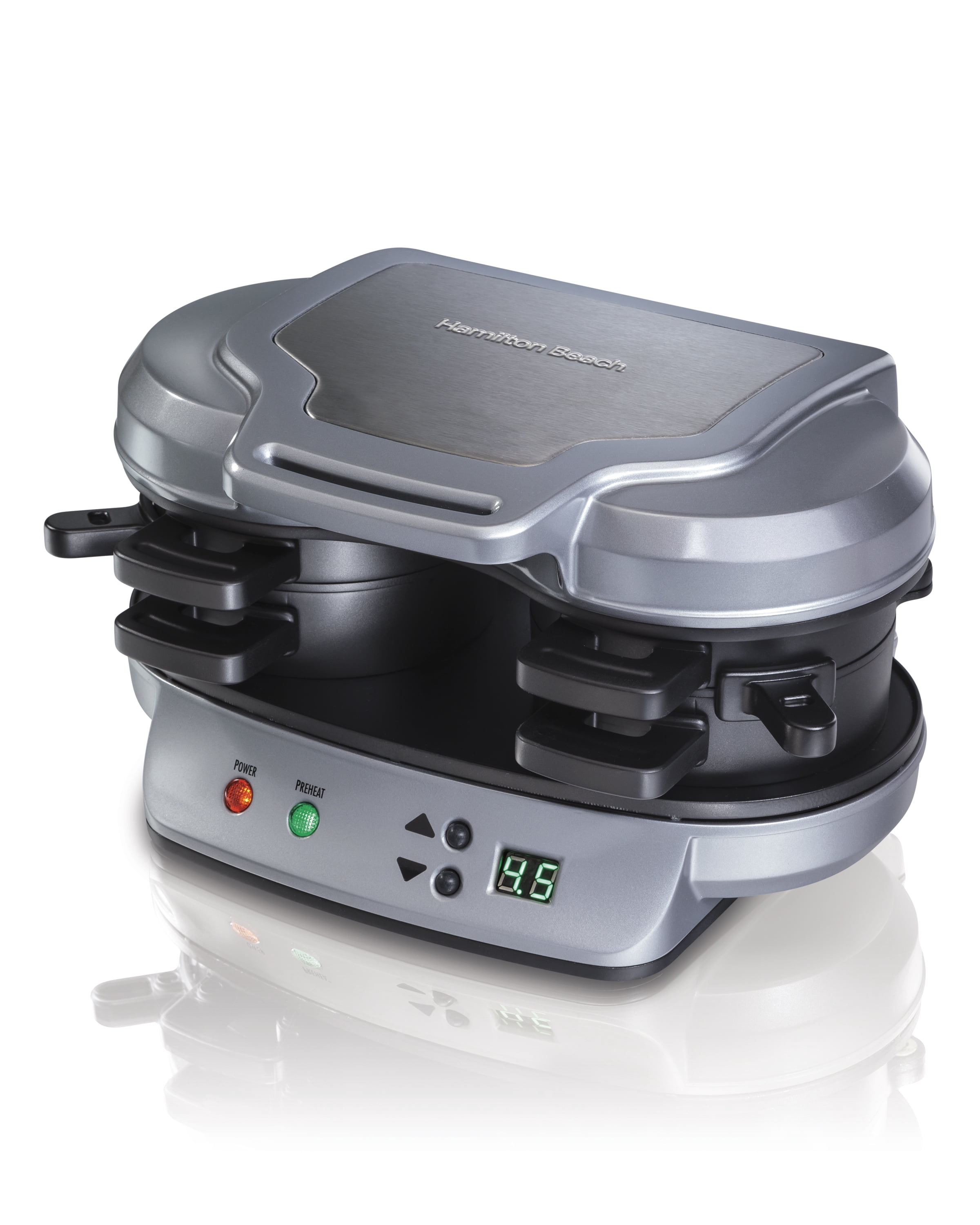 Hamilton Beach Dual Electric Breakfast Sandwich Maker with Timer (25490C)