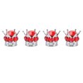 thumbnail image 2 of Wheel Valve Covers, 4 Pieces Universal Light Weight Wheel Stem Valve   For Cars Trucks Bicycles Red, 2 of 8