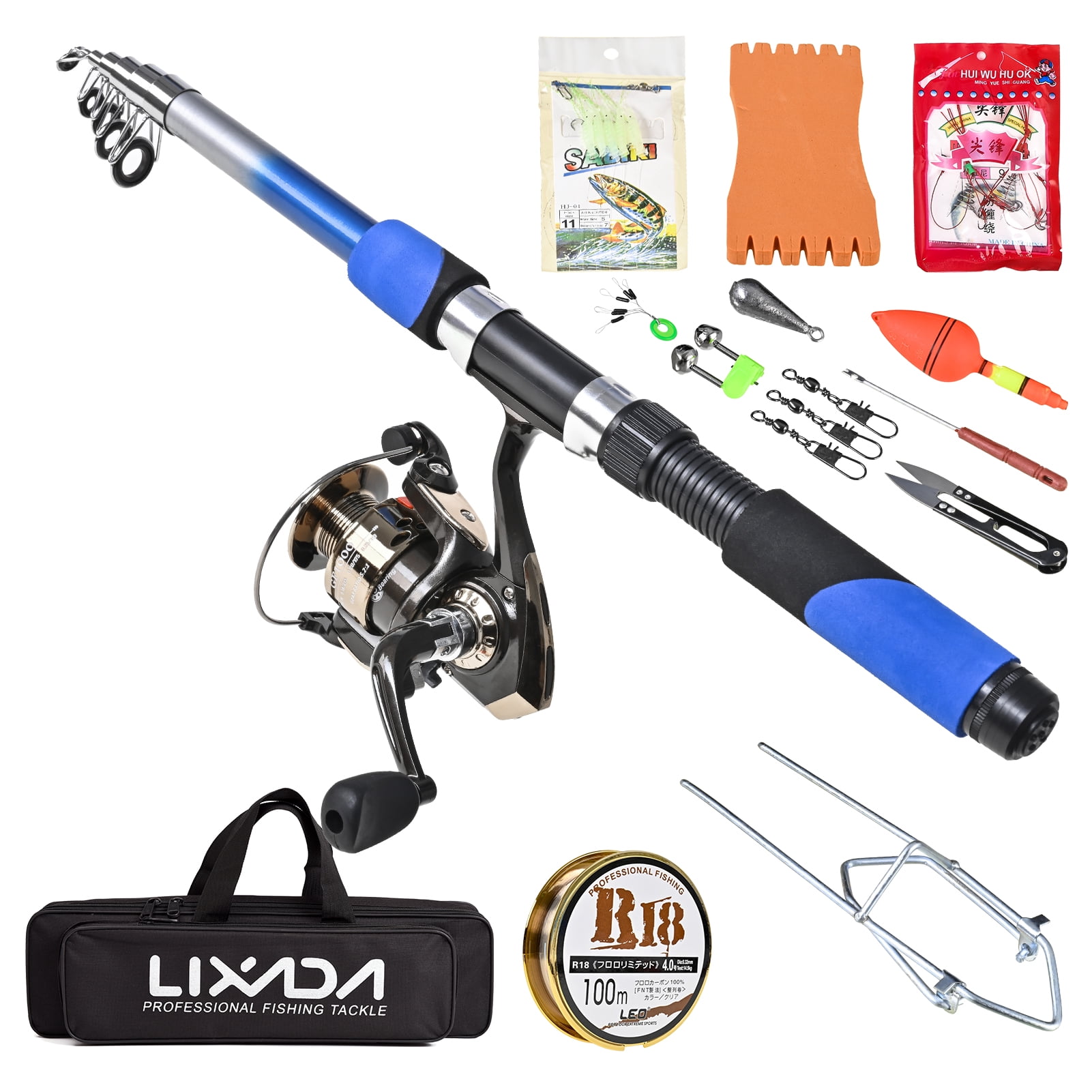 Fishing Rod,Professional Pole Rod 2.1m Sea Rod Set With 2.1m Seawater Freshwater Professional Rod Set Kit Seawater Freshwater Rod Reel Kit With 2.1m Sea Zdhf Rookin