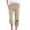Beige, variant on lcziwo Wide Leg Cotton Linen Capri Pants Women Dandelion Print Summer High Waist Casual Drawstring Straight Trousers Beach Lounge Cropped Pants Navy,XXL