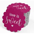 thumbnail image 4 of Inkdotpot Silver Foil Paper Hang Tags Love Is Sweet Wedding Favor Tags 50 Piece, 4 of 6
