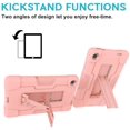 thumbnail image 4 of Mignova for Lenovo Tab M8 8.0 Inch Case,Hybrid Three Layer Full-Body Shockproof Armor Defender Full-Body Rugged Protective Case Cover with Stand for Lenovo Tab M8/M8 Smart Tab 8.0 Tablet (Rose Gold), 4 of 7