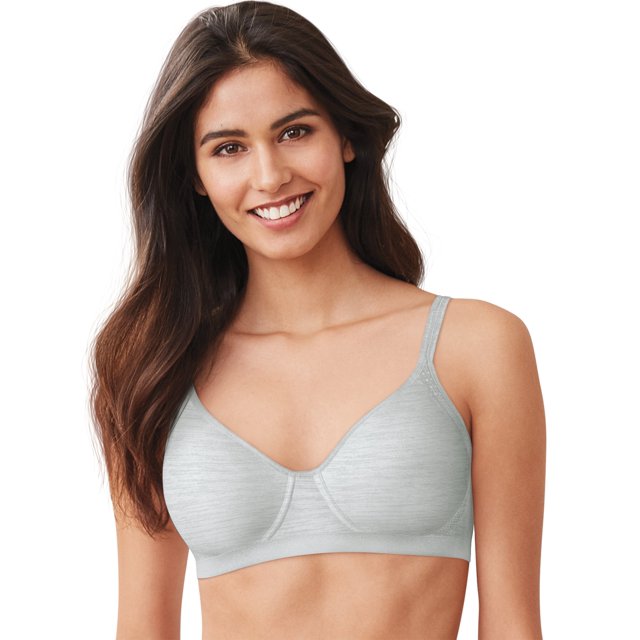 Hanes Womens X-Temp Foam Wirefree Bra, S, Sterling Grey Heather