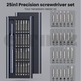 thumbnail image 5 of 24 In 1 Small Screwdriver Sets | Precision Screwdriver Set For Electronics, Magnetic Mini Screwdriver Sets | Micro Screwdriver Kit For Repairing Eyeglasses, Watches, Electronics, Black, 5 of 5
