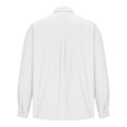 thumbnail image 4 of AherBiu Chemises à Manches Longues pour Hommes Tendance à Boutons Col à Revers Coupe Ajustée Chemise Décontractée Plage Voyage Fête Chemises Hauts, 4 of 5
