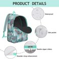 thumbnail image 5 of Owl and Forest Pattern Backpack – Cute Cartoon Big Eyes Owl Bookbag for Outdoor Use and School, 5 of 5