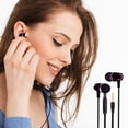 thumbnail image 3 of Electronics Earbuds Wired With Microphone Noise Isolating In-Ear Headphones Powerful Heavy High Definition Earphones Compatible 3.5mm, 3 of 4