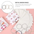 thumbnail image 2 of 14Pcs Loose Leaf Binder Rings Metal Binder Rings 30 mm Binder Rings Notebook Binder Accessories, 2 of 7
