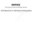 thumbnail image 2 of Transit Auto Rear Disc Brake Caliper Rotors and Ceramic Pads Kit for Car 2015 Mazda CX-5 with Electric Parking KC8-100289T, 2 of 2