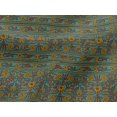 thumbnail image 4 of oneOone Viscose Jersey Fabric Leaves & Floral Block Printed Fabric 1 Yard 60 Inch Wide, 4 of 4