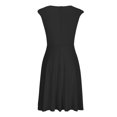 thumbnail image 5 of Gspmoly Robes Grande Taille pour Femmes aux Formes, Nouvelle Robe d'Été Décontractée pour Femmes Style Serré Robe Ajustée à Grand Ourlet Robe Sans Manches à Col Rond Robe Longueur Genou Robes Formelles pour Femmes jusqu'à 70 % de Rabais, 5 of 5