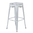 thumbnail image 1 of OSP Designs Bristow 30" Antique White Metal Barstool, 1 of 2
