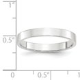 thumbnail image 3 of 14K White Gold 3mm Light Weight Flat Band Size 9.5, 3 of 3