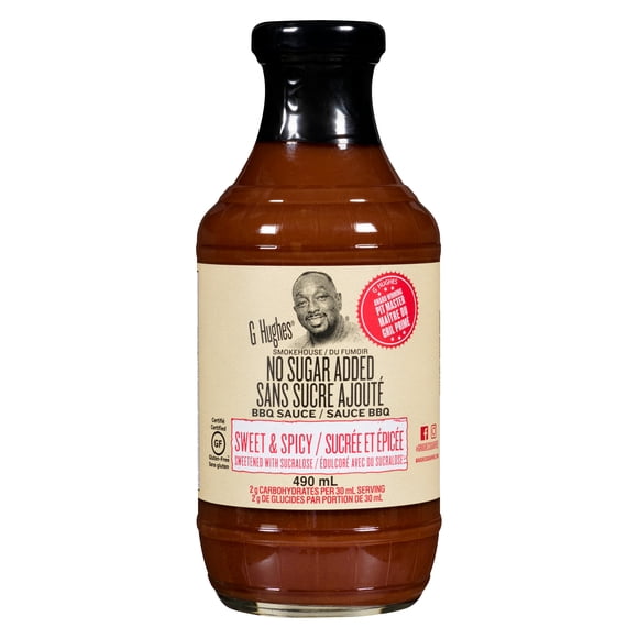 G Hughes Sugar Free Sweet & Spicy BBQ Sauce 490ml