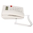 thumbnail image 4 of Wired Desktop Phone, Adjustable Brightness Dual Use Desktop Corded Telephone  For Hotel Black,White, 4 of 8