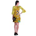 thumbnail image 4 of Moomaya Robe Courte Imprimée pour Femmes, Manches Évasées, Coupe Droite, Robes pour Femmes, Vêtements d'Été Décontractés, 4 of 6