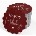 thumbnail image 4 of Inkdotpot Pack Of 50 Happy Holiday Favor Paper Tags Craft Real Silver Foil Hang Tags, 4 of 6