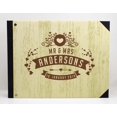 thumbnail image 3 of Darling Souvenir Yellow Wooden Texture Printed Hardbound Cover Guestbook For Wedding Guest Sign In Book Registry-9 x 12 Inches, 3 of 5