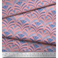 thumbnail image 2 of Soimoi polyester Crepe Fabric Scales Geometric Decor Fabric Printed Yard 52 Inch Wide, 2 of 3