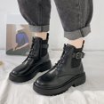thumbnail image 2 of B91xZ Bottes pour Femmes Cheville Antidérapantes Imperméables Chaussures d'Extérieur Confortables Mode Chaussures de Randonnée pour Femmes, Gris Foncé 7, 2 of 5