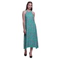 thumbnail image 1 of Bimba Robe Décontractée Florale Longue Dos Nu à Col Licou pour Femmes, Robe de Plage Imprimée - Xxx-Grand, 1 of 6