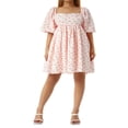 thumbnail image 2 of Robe Babydoll à Manches Bouffantes pour Femmes, Encolure Carrée, Taille Haute, Volants, Robe de Princesse, Robe Fluide pour Bal et Fête, Mini-Robe, 2 of 6