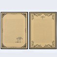 thumbnail image 3 of WHAMVOX 96PCS Vintage Writing Paper Kraft Paper for Stationery Retro Style, 3 of 5