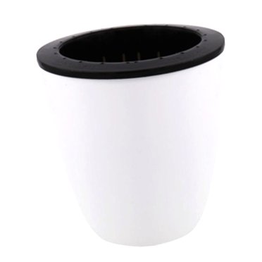 VONKY Pot de Fleurs Auto-Arrosant Absorption Automatique Contenant Plante en Plastique Jardinière Jardin Déco Maison, 220 Blanc 110