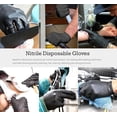 thumbnail image 2 of 100pcs Nitrile Gloves Disposable Gloves Food Safe Powder Free Latex Free Gloves for Tattoo, Mechanics, Hairdressing, Home use (Large), 2 of 5