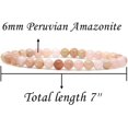 thumbnail image 2 of Bracelet Extensible Unisexe en Perles Rondes de 6 mm en Opale Rose Péruvienne Naturelle 7 Pouces, 2 of 3