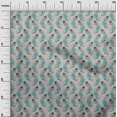 thumbnail image 2 of oneOone Georgette Viscose Fabric Leaves & Floral Block Print Fabric BTY 42 Inch Wide, 2 of 4