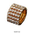 thumbnail image 3 of Thinsony Classy Inlaid Ring Sturdy Alloy With Dazzling Accents And Exquisite golden 5 rows 1Set, 3 of 6