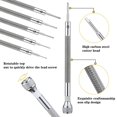 thumbnail image 3 of EASTIN Precision Screwdriver Set 0.6-2.0mm High Hardness Steel Micro Cross Screwdriver Kit Metric Flat Head Screwdriver for Watch Eyeglasses Jewelry Work Electronics Repair, 3 of 5