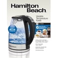 thumbnail image 5 of Hamilton Beach Variable Temperature Electric Kettle, 1.7 L, 6 Temperature Settings, Glass, 5 of 5