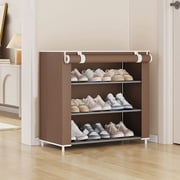 Amzcrzy Shoe Rack Shoe Storage Rack 4 Layer Shoe Rack Suitable for Closet Front Door Entrance Stackable Shoe Storage In Any Combination Space Saving Small Shoe Rack Shoe Rack Dresser