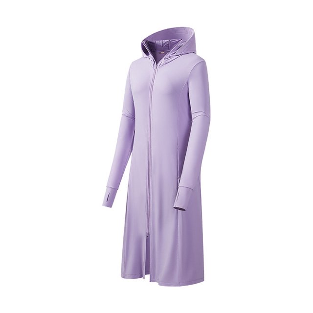Fjuchai Veste de Protection Solaire UV à Manches Longues UPF 50+ pour Femmes avec Capuche Zippée et Poches