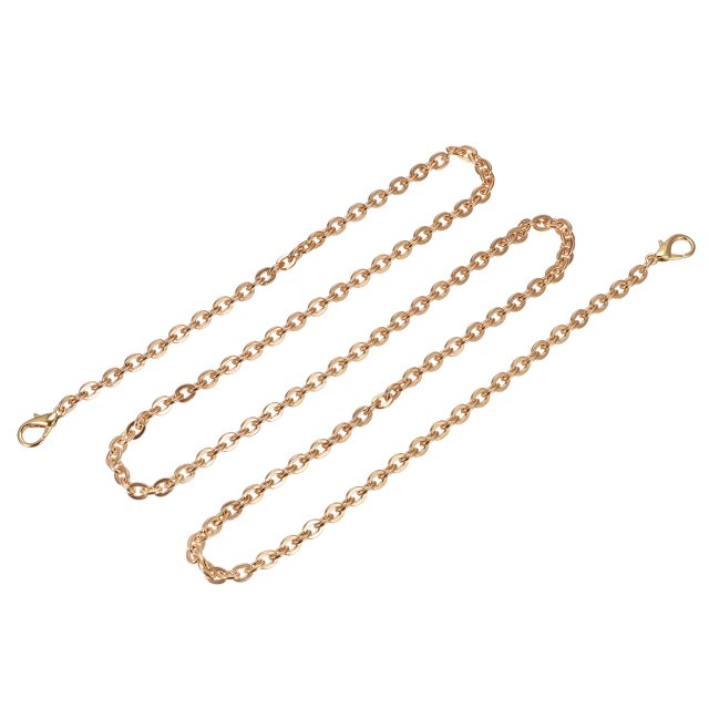 Unique Bargains 47'x0.22' Purse Chain Strap, Purse Handle Shoulder Bag Replacement Strap, Gold