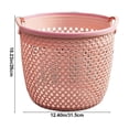 thumbnail image 3 of TIMIFIS Bathroom Laundry Basket Portable Dirty Clothes Basket Dirty Clothes Storage Basket Large Clothes Rack Laundry Basket Bathroom Hollow Dirty Clothes Basket Closet Organizer, 3 of 6