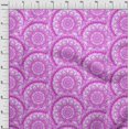 thumbnail image 4 of oneOone Viscose Jersey Purple Fabric Asian Block Mandala Sewing Craft Projects Fabric Prints By Yard 60 Inch Wide, 4 of 4