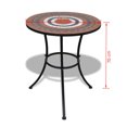 thumbnail image 4 of vidaXL Bistro Table Terracotta and White 60 cm Mosaic, 4 of 4