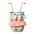 thumbnail image 4 of LSLJS Toddler Kids Baby Girls Summer Ruffled High Waist Bikini Print Split Swimsuit, Baby Swimwear, 4 of 9